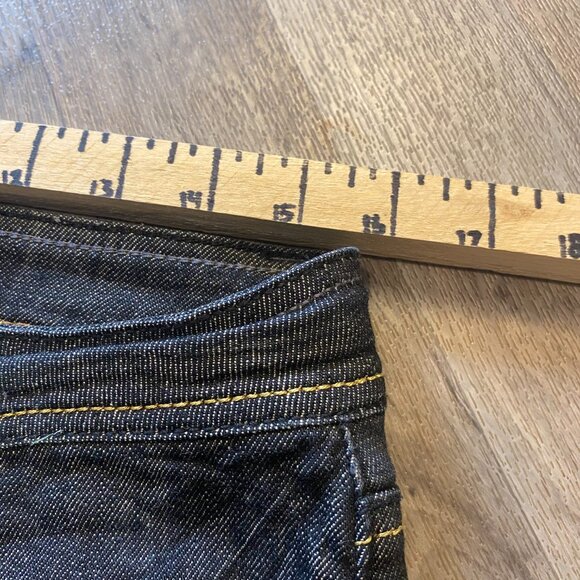 L.A. Idol USA Darkwash Jeweled Jeans Juniors Size 11 Cropped Y2K - Picture 8 of 10